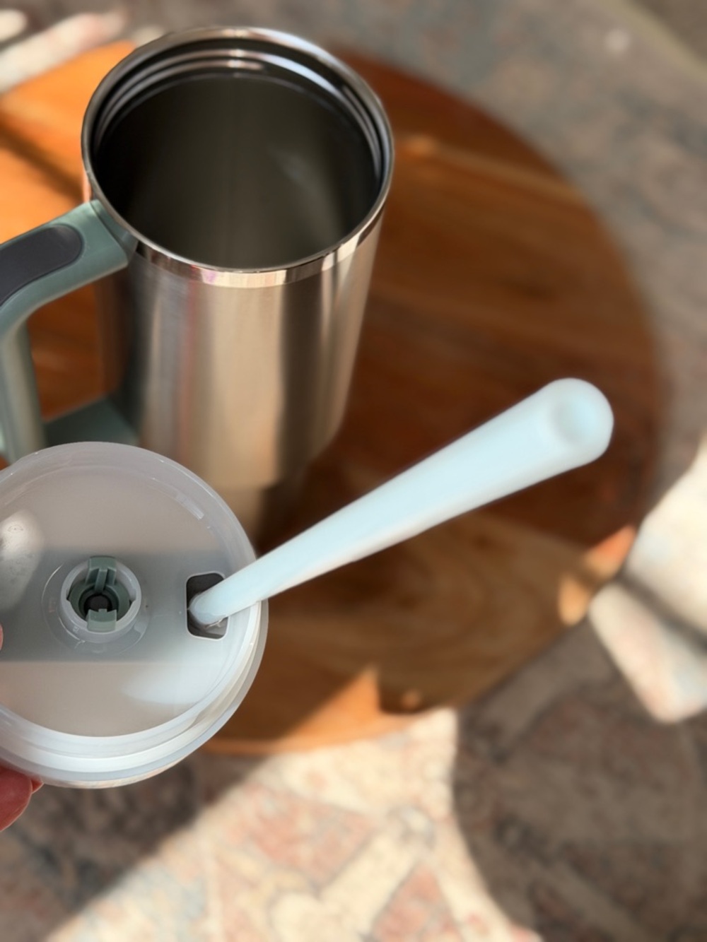 Stanley Stainless Steel Travel Tumbler with Mint Accents - Picture 13 of 16